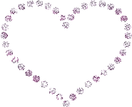 Gif animé coeur perles roses